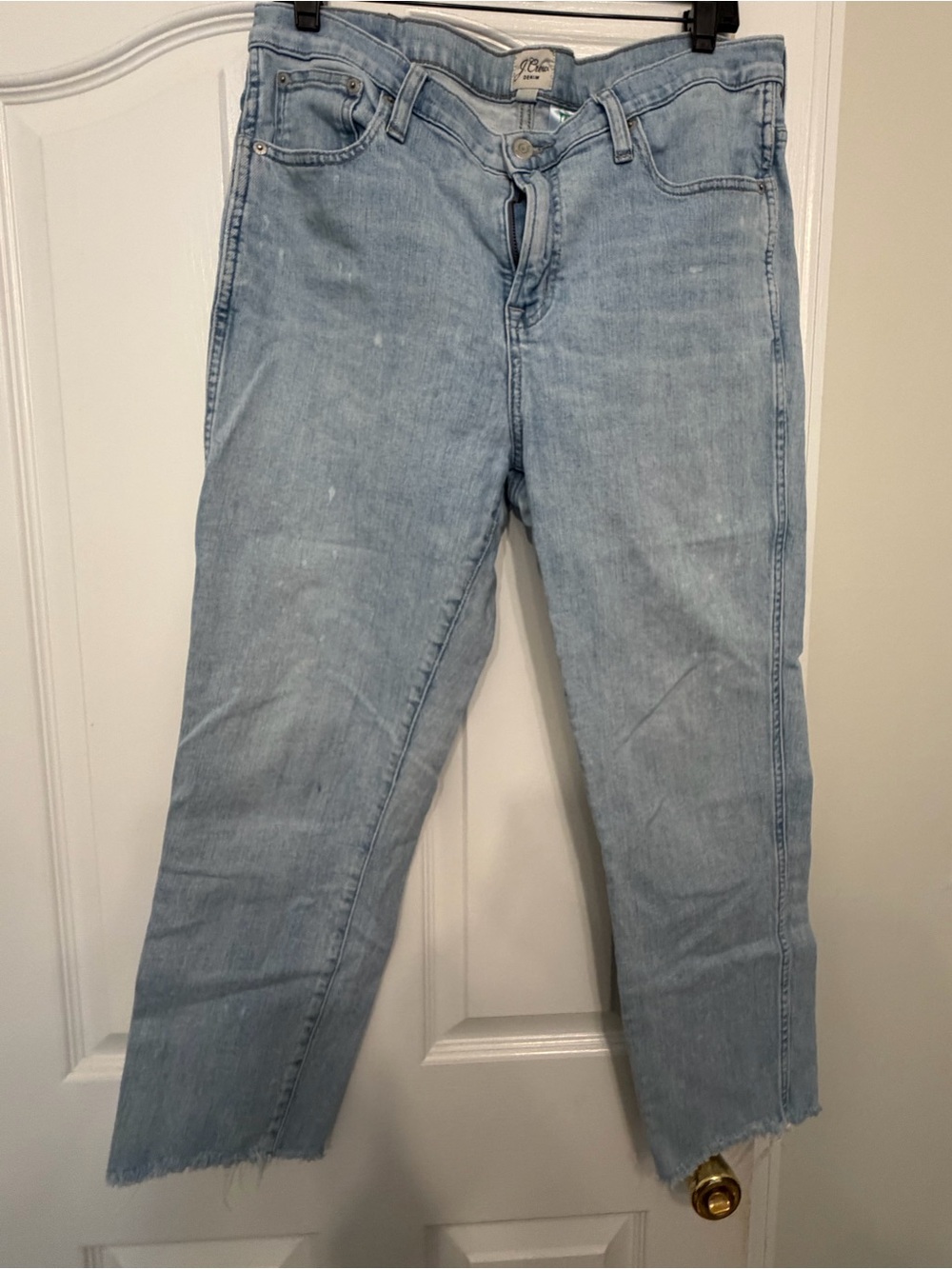 **J.Crew** Vintage Straight Light Wash Cropped Jeans